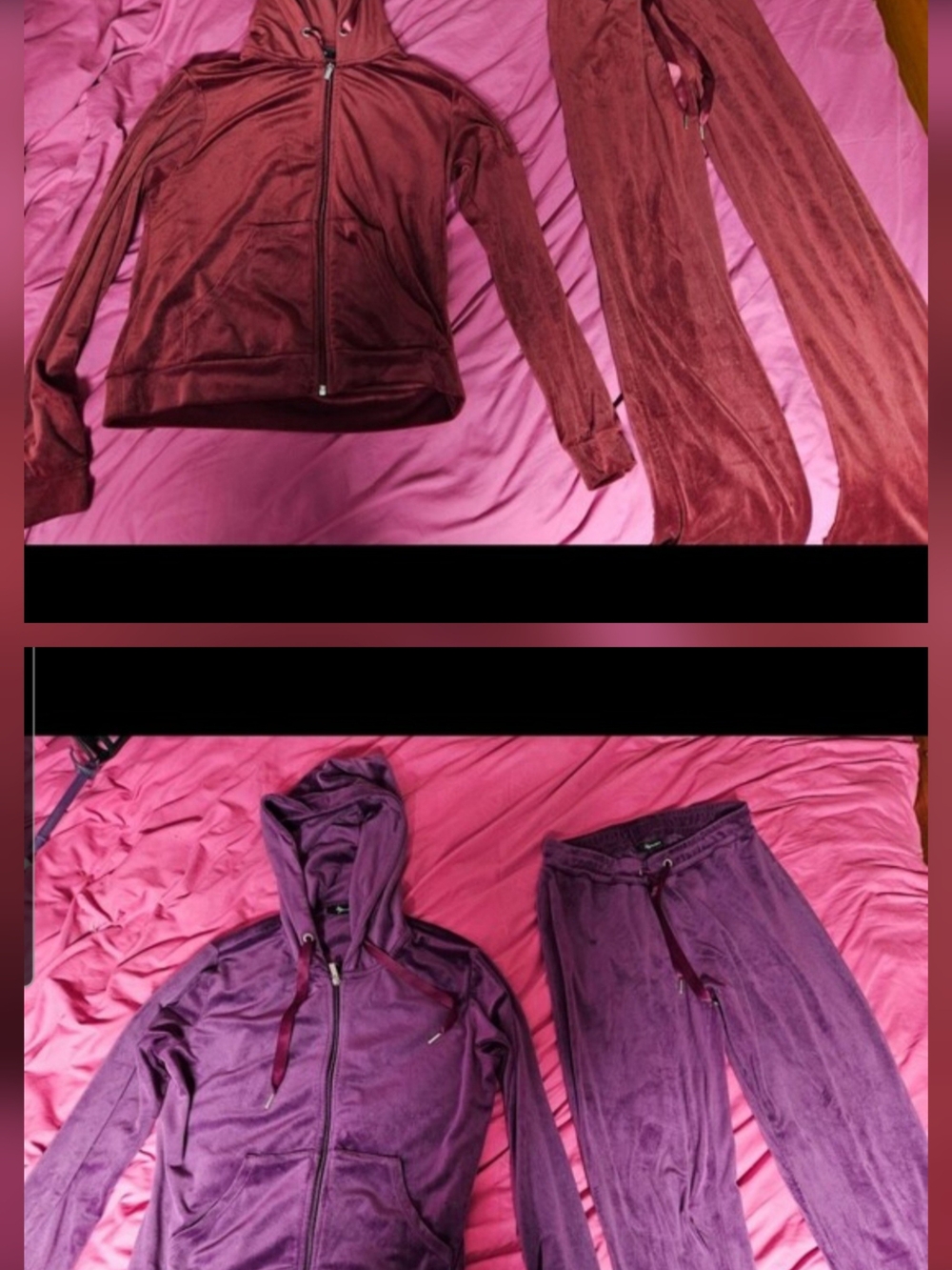 Bundle - 2 Women’s Velvet Tracksuits